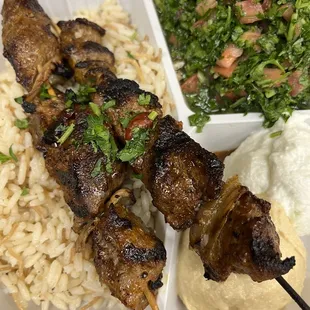 Lamb Kabob Plate