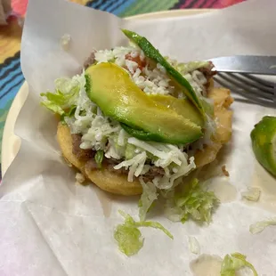 Great sopes.  Good portions and good price.
