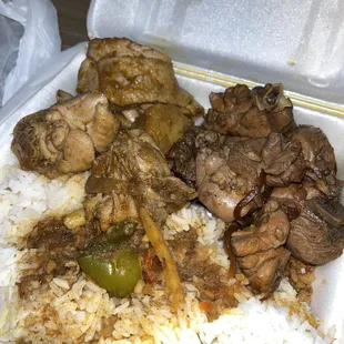 Chicken adobo &amp; chicken afritada