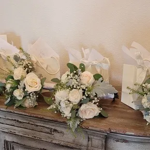 Bridesmaids' bouquets