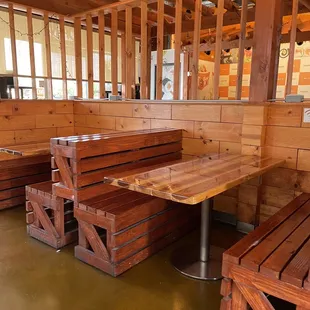 the inside of a restaurant