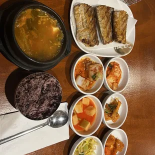 Cutlass fish and soybean miso stew combo. Can't go wrong.