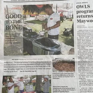 God is good all the time. We made the news.