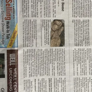 the front page of a newspaper