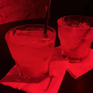 Tequila Sunrises at night