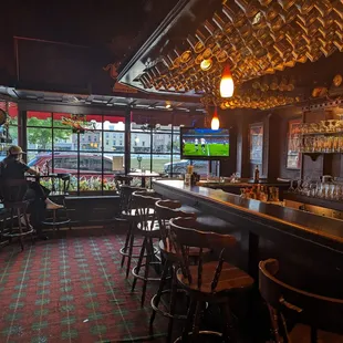 a man sitting at the bar