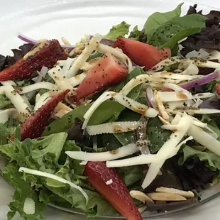 Our Strawberry Summer Salad is something cool on a hot day!