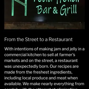 Story of the restaurant