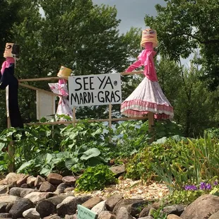 Outside decorations.