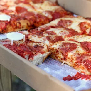 Detroit Style Deep Dish Pizza with Pepperoni ($27.49)