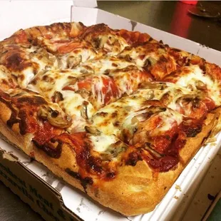 pizza, food