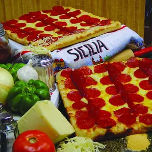 pepperoni and cheese pizza