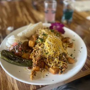 The hangover skillet... Chorizo to die for!