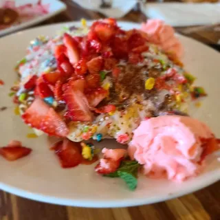Fruity Pebble Pancakes