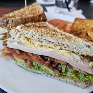 Avocado turkey club