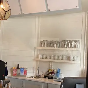 Coffee bar area