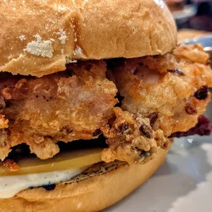 a fried chicken sandwich