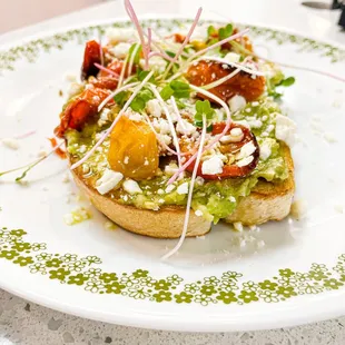 avocado toast on a plate