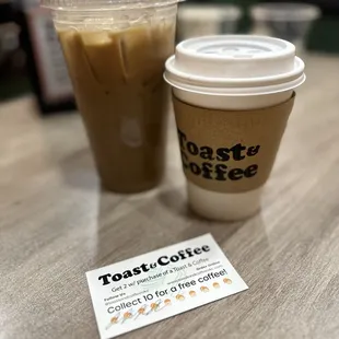 Iced and Hot Coffee