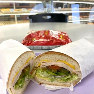 Turkey sandwich fresh and delicious