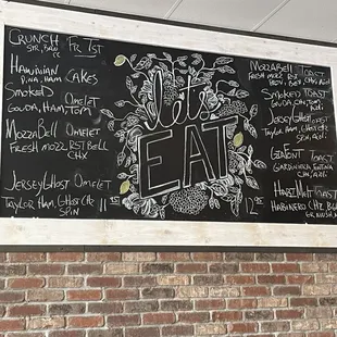 Specials of the day.