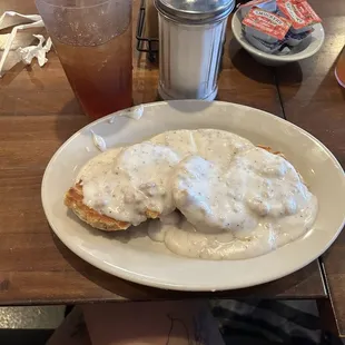 Biscuits and Sausage Gravy Breakfast