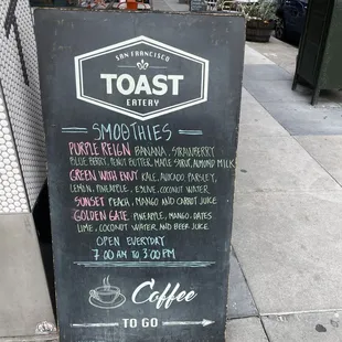 Ingredients of smoothies