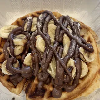 Nutella and Banana Waffle