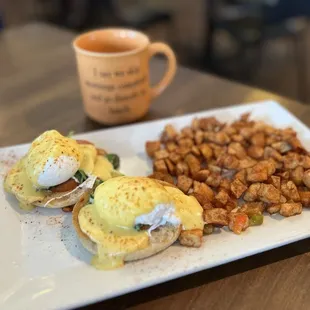 Spinach Benedict (no onion, no bacon)