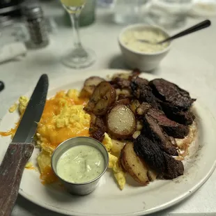 Steak Potatoes Eggs