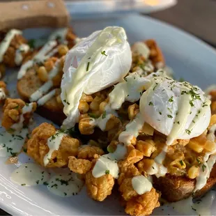 Fried Alligator Toast