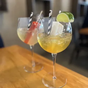 Ly-chee &amp; T ($17 front) Strawberries on a summer evening ($17 back)