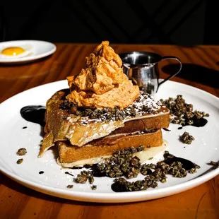 Thai tea black sesame French toast