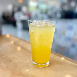 Passion fruit lavender soda