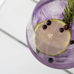 Lavender spritz: Nolet&apos;s silver gin mixes with tonic, lavender, lemon, and sage for a light and subtly sweet refresher.