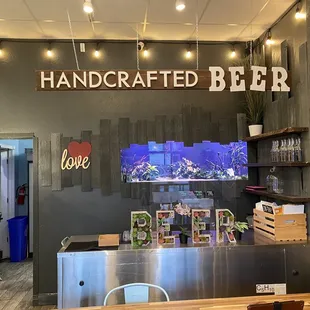 Handcrafted Beer  inside