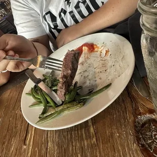 Maybe medium in some parts but not medium rare.