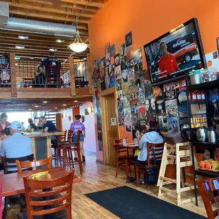 the interior of a restaurant