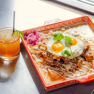 Chilaquiles &amp; a cocktail