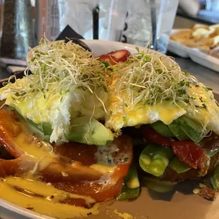 Smokes Veggie Benedict