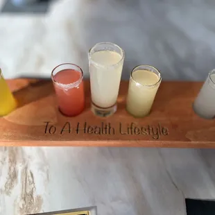 Lemon drop martini flight