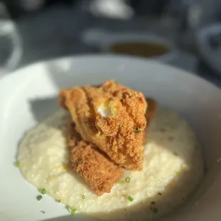 Fish and grits