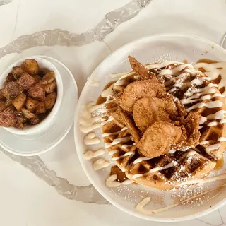 Chicken and Cinnabon Waffles