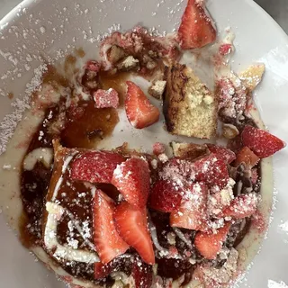 Strawberry shortcake French toast