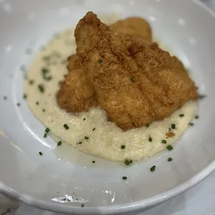 Fish and grits