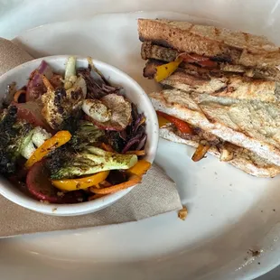 Chick-A-Delphia w/charred veggies