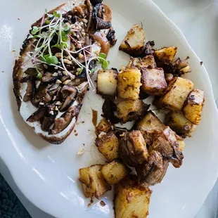 Marinated Wild Mushrooms &amp; Ricotta Toast