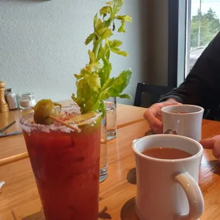 Basic bloody Mary &amp; coffee.