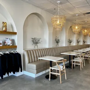 Seating area and merchandise