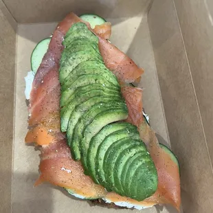Salmon Lox Toast
